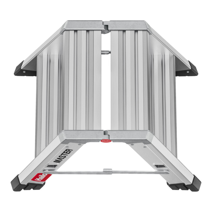 Hailo Aluminium-Doppelstufen-Trittleiter Master D80 2 x 2 Stufen