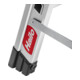 Hailo Aluminium-Doppelstufen-Trittleiter Master D80 2 x 3 Stufen