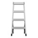 Hailo Aluminium-Doppelstufenleiter Master D100 2 x 4 Stufen