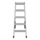 Hailo Aluminium-Doppelstufenleiter Master D100 2 x 5 Stufen