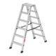 Hailo Aluminium-Doppelstufenleiter Master D100 2 x 6 Stufen