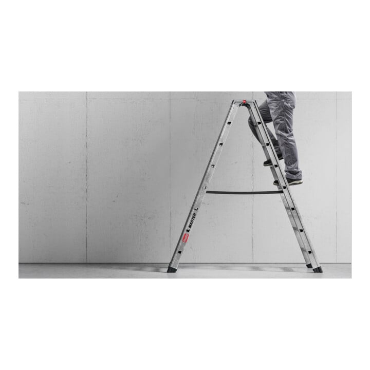 Hailo Aluminium-Doppelstufenleiter Master D100 2 x 8 Stufen