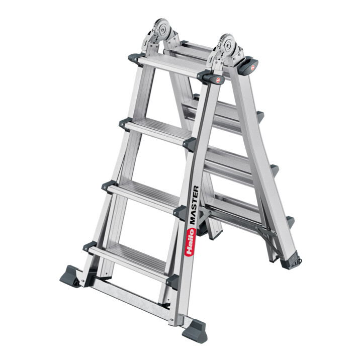 Hailo Aluminium-Multifunktionsleiter Master M100 4 x 4 Stufen
