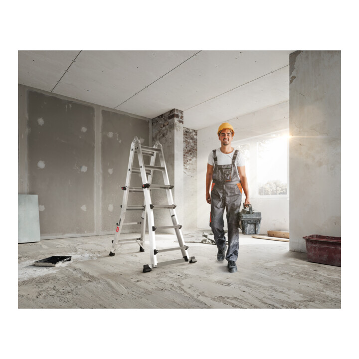 Hailo Aluminium-Multifunktionsleiter Master M100 4 x 4 Stufen