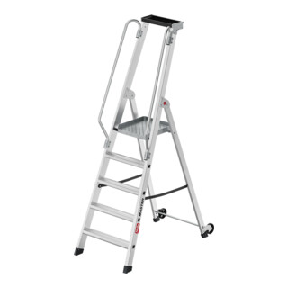 Hailo Aluminium-Plattformleiter Master P80 5 Stufen