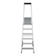 Hailo Aluminium-Plattformleiter Master P80 6 Stufen