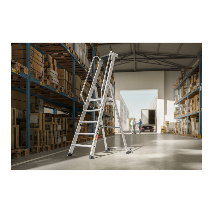 Hailo Aluminium-Plattformleiter Master P80 6 Stufen