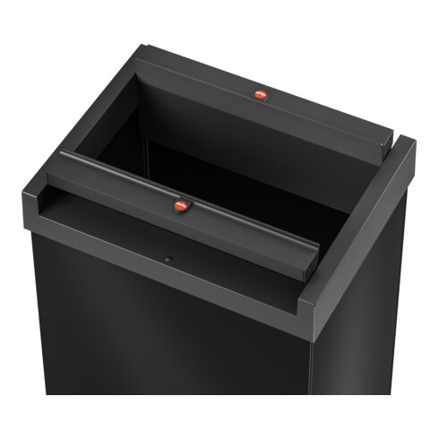 Hailo Big-Box Swing XL, Großraum-Müllbox, 52 ltr, Schwarz