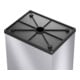 Hailo Big-Box Swing XL, Großraum-Müllbox, 52 ltr, Silber