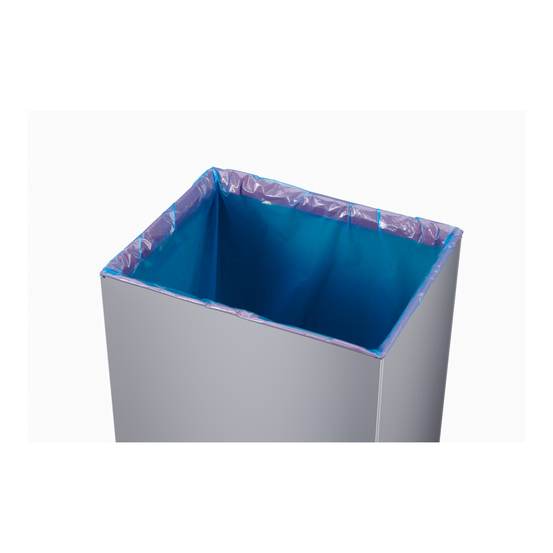 Hailo Big-Box Swing XL, Großraum-Müllbox, 52 ltr, Silber