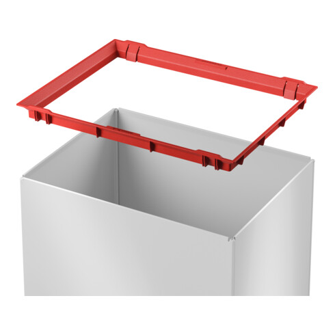 Hailo Big-Box Swing XL, Großraum-Müllbox, 52 ltr, Weiß