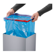 Hailo Big-Box Swing XL, poubelle grande capacité, 52 litres, argenté-2