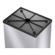 Hailo Big-Box Swing XL, poubelle grande capacité, 52 litres, argenté