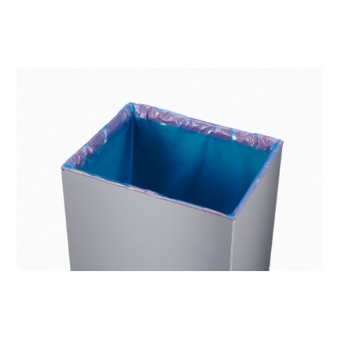 Hailo Big-Box Swing XL, poubelle grande capacité, 52 litres, argenté