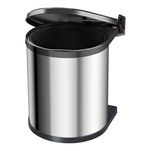 Hailo Compact-Box M, Einbau-Mülleimer, 15 ltr, Edelstahl