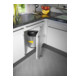 Hailo Compact-Box M, Einbau-Mülleimer, 15 ltr, Edelstahl