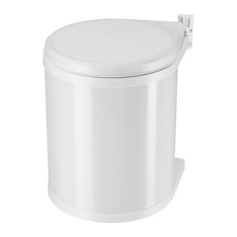 Hailo Compact-Box M, Einbau-Mülleimer, 15 ltr, Weiß