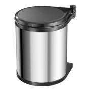 Hailo Compact-Box M, poubelle encastrable, 15 litres, inox