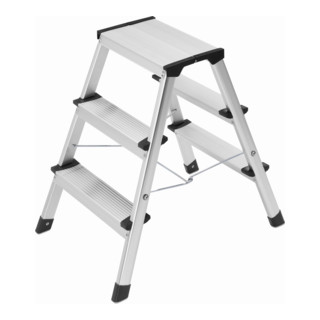 Doppelstufen-Klapptritt L90 2 x 3 Stufen Doppelstufen-Klapptritt L90 2 x 3 Stufen