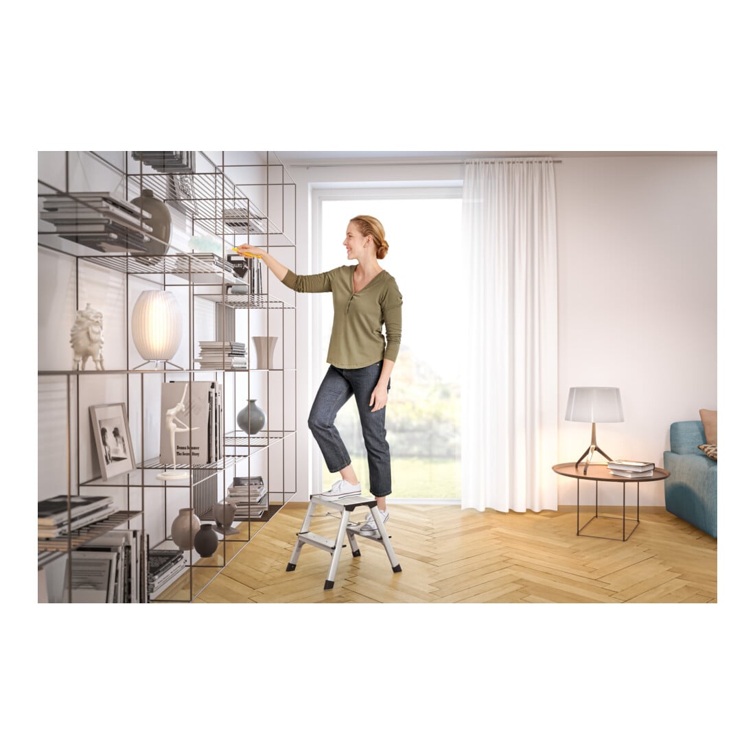 Hailo dubbele opstaptrede opvouwbaar L90