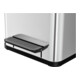 Hailo duo Plus M, Tret-Mülltrenner, 2x9 ltr, Edelstahl