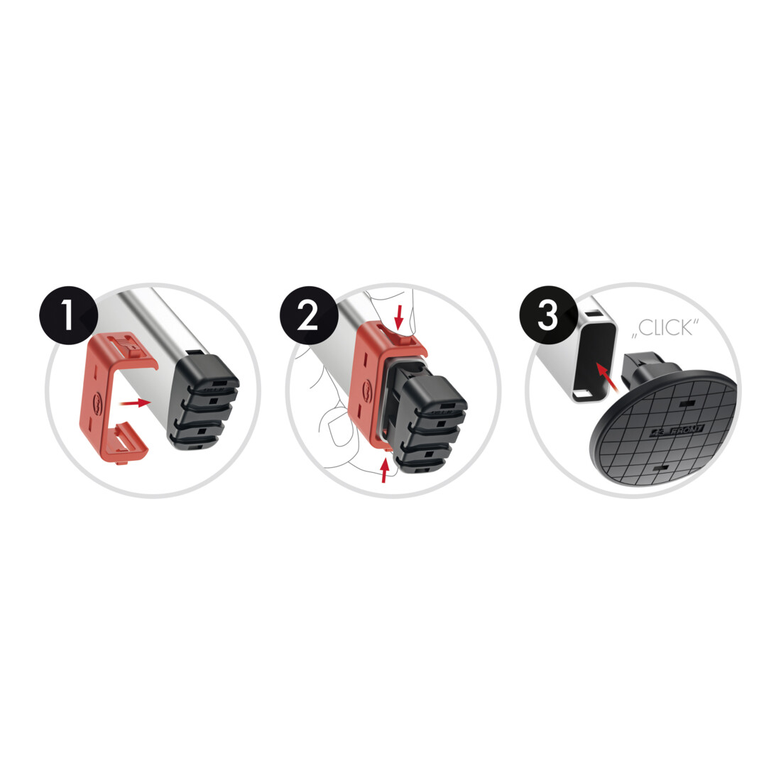 Hailo EasyClix Garden - Size L, set de pieds interchangeables
