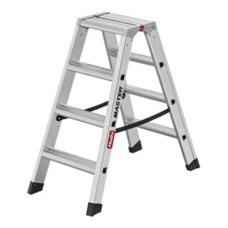 Hailo Échelle double en aluminium Master D100 2 x 4 marches