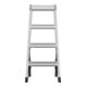 Hailo Échelle double en aluminium Master D100 2 x 4 marches