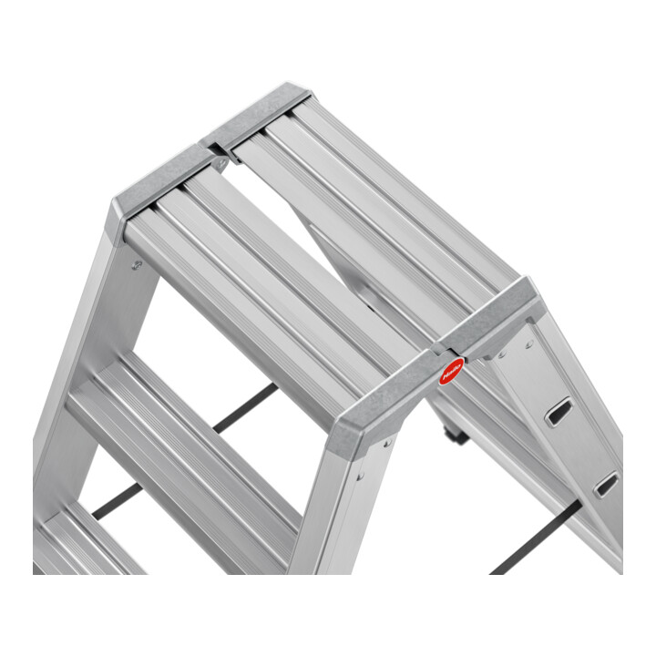 Hailo Échelle double en aluminium Master D100 2 x 4 marches