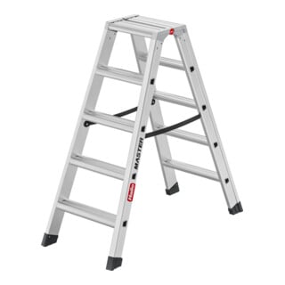 Hailo Échelle double en aluminium Master D100 2 x 5 marches