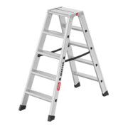 Hailo Échelle double en aluminium Master D100 2 x 5 marches