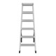 Hailo Échelle double en aluminium Master D100 2 x 6 marches