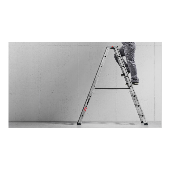 Hailo Échelle double en aluminium Master D100 2 x 6 marches