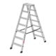 Hailo Échelle double en aluminium Master D100 2 x 7 marches