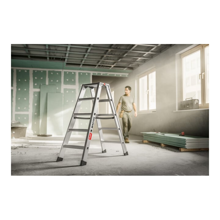 Hailo Échelle double en aluminium Master D100 2 x 7 marches