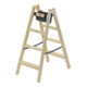 Hailo Échelle en bois Master H80 2 x 4 marches ergonomique