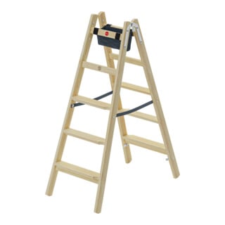 Hailo Échelle en bois Master H80 2x5 marches ergonomique