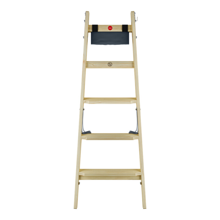 Hailo Échelle en bois Master H80 2x5 marches ergonomique