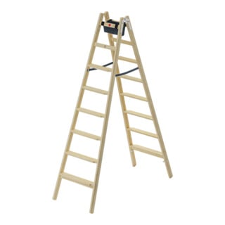 Hailo Échelle en bois Master H80 2x8 marches