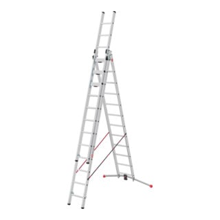 Hailo Échelle multifonction Master S120 3 pièces 3 x 12 marches