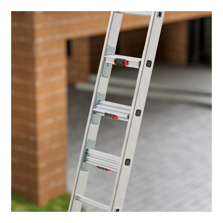 Hailo Échelle multifonction Master S120 3 pièces 3 x 12 marches