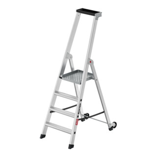 Hailo Échelle plateforme en aluminium Master P80 4 marches