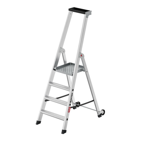 Hailo Échelle plateforme en aluminium Master P80 4 marches