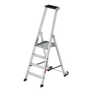 Hailo Échelle plateforme en aluminium Master P80 4 marches