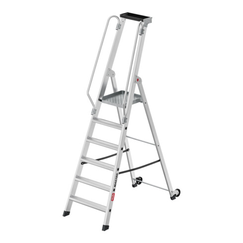 Hailo Échelle plateforme en aluminium Master P80 6 marches