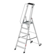 Hailo Échelle plateforme en aluminium Master P80 6 marches