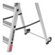 Hailo Échelle plateforme en aluminium Master P80 6 marches