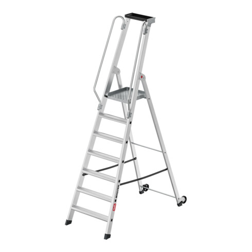 Hailo Échelle plateforme en aluminium Master P80 7 marches