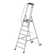 Hailo Échelle plateforme en aluminium Master P80 7 marches