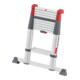 Hailo Échelle télescopique en aluminium Master T100 FlexLine 11 marches
